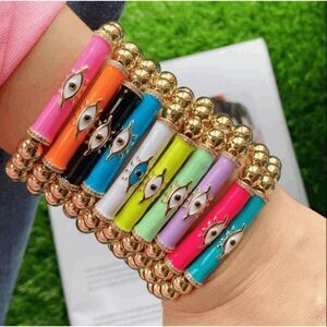 Evil Eye Candy Bar Bracelet